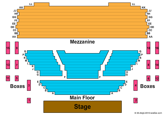 Seating Chart Goodman Theater Chicago